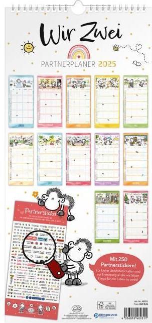 Produktbild Sheepworld Partnerplaner (23 x 49 cm, Deutsch)