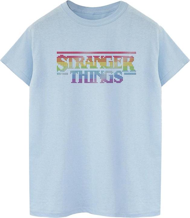 Netflix Stranger Things Rainbow Dot Logo TShirt (L)