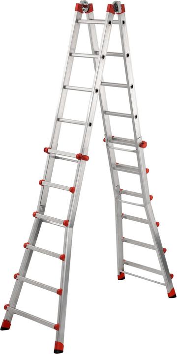 Produktbild Hailo Mulitfunktions-Teleskopleiter (Stehleiter, Teleskopleiter, Mehrzweckleiter, 24 cm)
