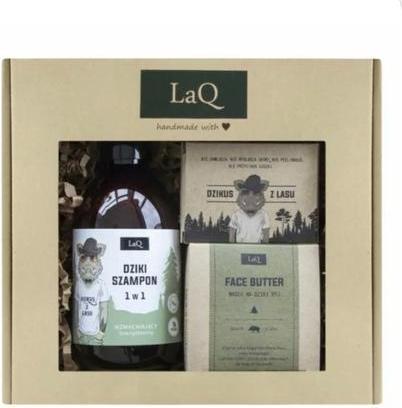 Image du produit LaQ Wild Boar Men's Gift Set Shampoo 300ml, Butter 50ml, Soap Bar 85g (Set soin capillaire)