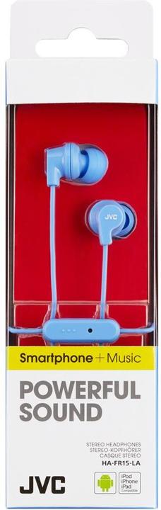 Image du produit JVC HA-FR15-LA-E Casque intra-auriculaire coloré avec télécommande et micro, Casque, Intra-auriculaire (Filaire)