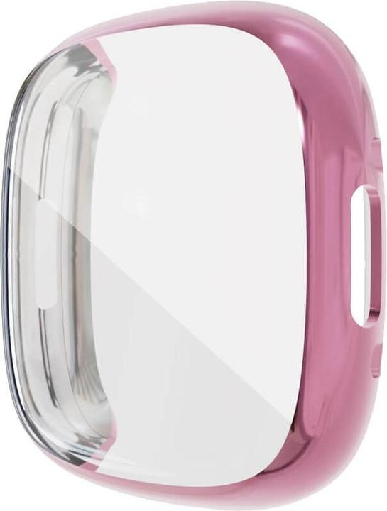 Cover-Discount Fitbit Versa 4 / Fitbit Sense 2 - Custodia protettiva in gomma rosa