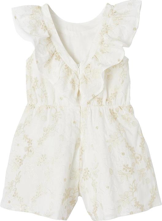 Actual product image Vertbaudet Festlicher kurzer Mädchen Jumpsuit mit gestickten Glanzblumen (146)