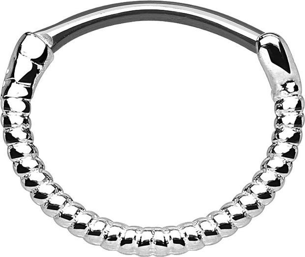 Star Piercing Septum Ring seil silber (Messing, Chirurgenstahl 316L)