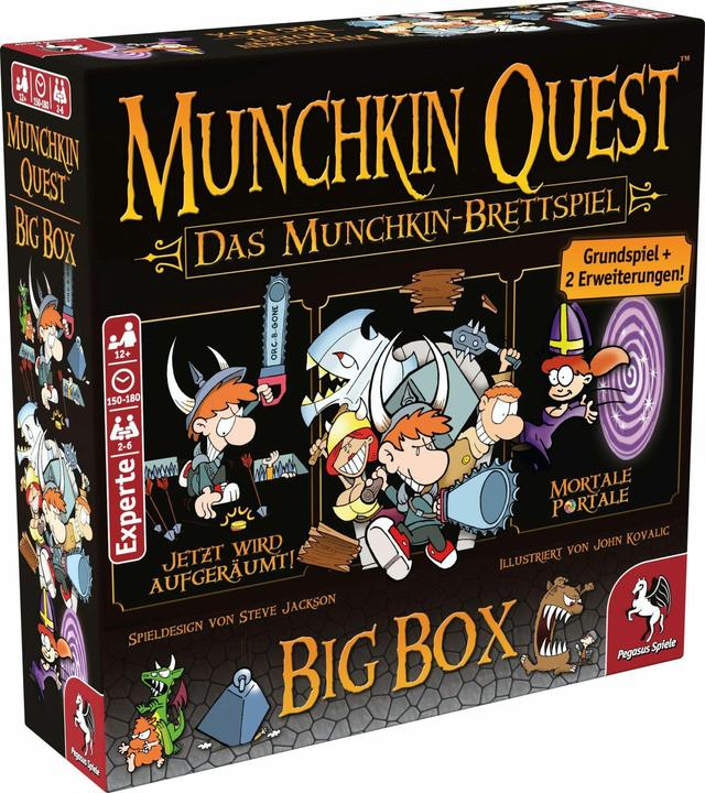 Produktbild Pegasus Munchkin Quest - Brettspiel (Deutsch)