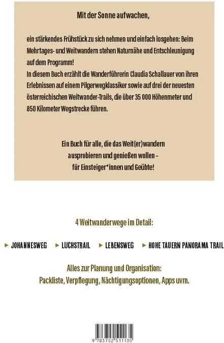 Produktbild Sehnsucht Weitwandern (Deutsch, Claudia Schallauer, 2024)