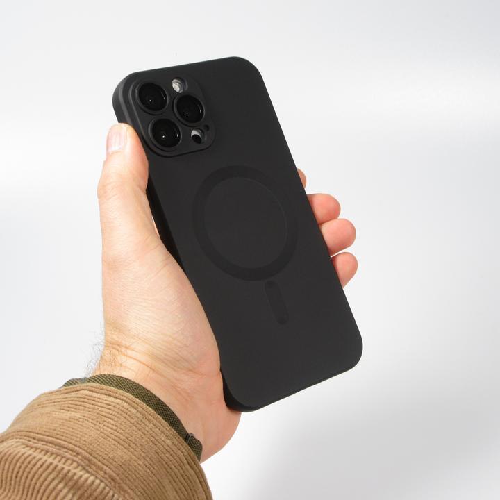 Produktbild PhoneLook Hülle Gummi weich mit Kameraschutzglas MagSafe (Apple iPhone 13 Pro Max)