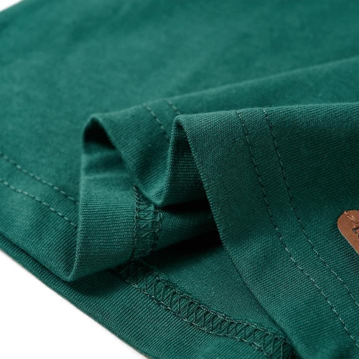 Immagine prodotto VidaXL Camicia da bambino a maniche lunghe verde 116,Materiale: 100 (116)