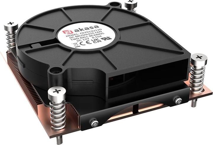 Produktbild Akasa 1U Intel LGA 1700 CPU-Kühler - Kupfer (28.30 mm)