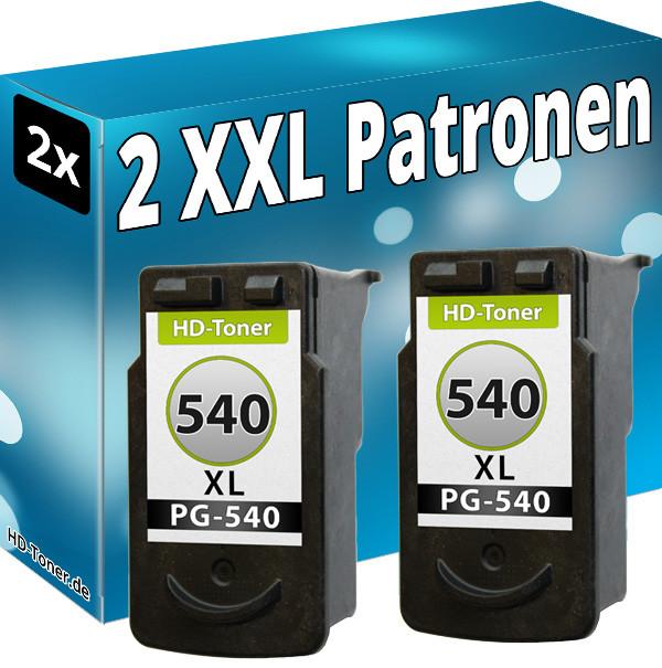 Produktbild Druckfuxx 2x XXL TINTE PATRONEN REFILL für CANON PG540 MG2150 MG3150 MG3220 MG32