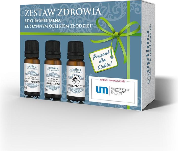 Optima Natura Gesundheitssatz, Eukalyptusöl, 10 ml + Diebe Öl, 10 ml + Lavendelöl, 10 ml