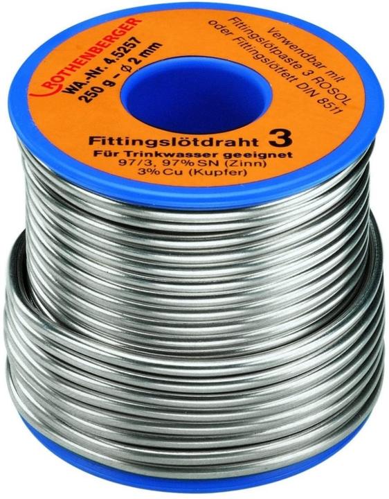 Produktbild Rothenberger Fittingslot 1S, 2mm, 250g, Spule