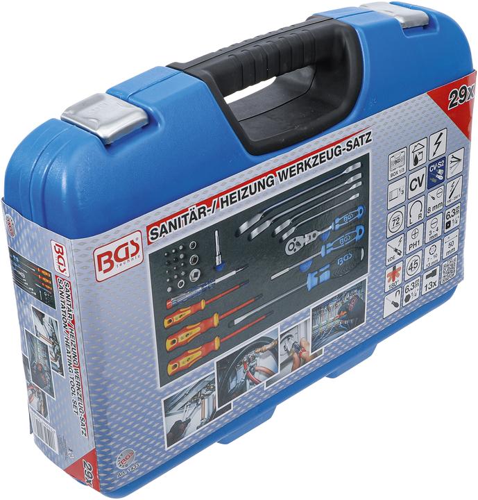 Produktbild BGS Sanitär-/ Heizung Werkzeug-Satz 29-tlg. (29 Teile)