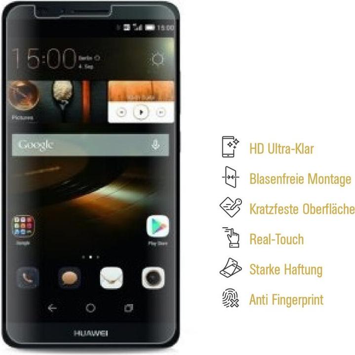Produktbild Protectorking 3x Panzerfolie Anti-Shock HD Klar (3 Stück, Huawei Ascend Mate 7)