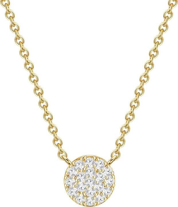 Glanzstücke München Damen Sterling Silber Zirkonia gelbgold 40,0 cm Basiskette + 5,0 cm Verlängerung - 29952 (Sterling Silber, 40 - 45 cm)