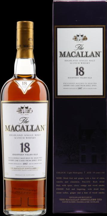 Produktbild Macallan Sherry Oak 18 Years Old (Single Malt, Scotch Whisky, 1 x 70 cl)