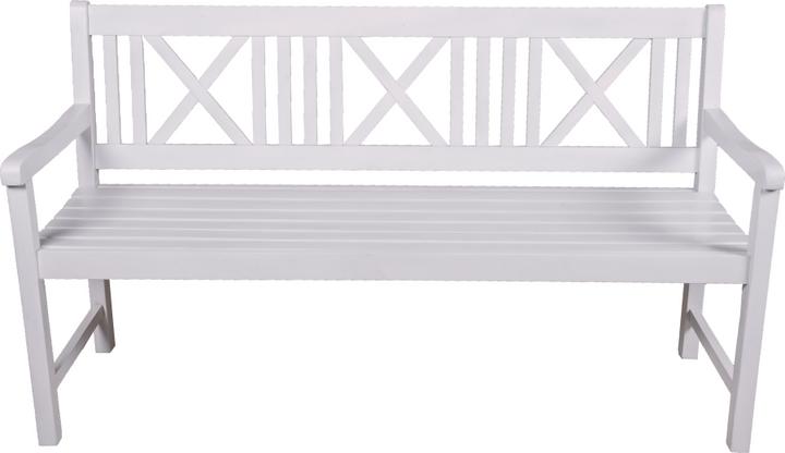 Actual product image Garden Pleasure Garden bench Malmö 985068 white wood 154.0 cm