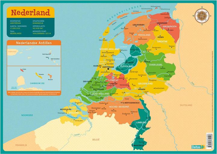 Lernuntersetzer - Karte der Niederlande