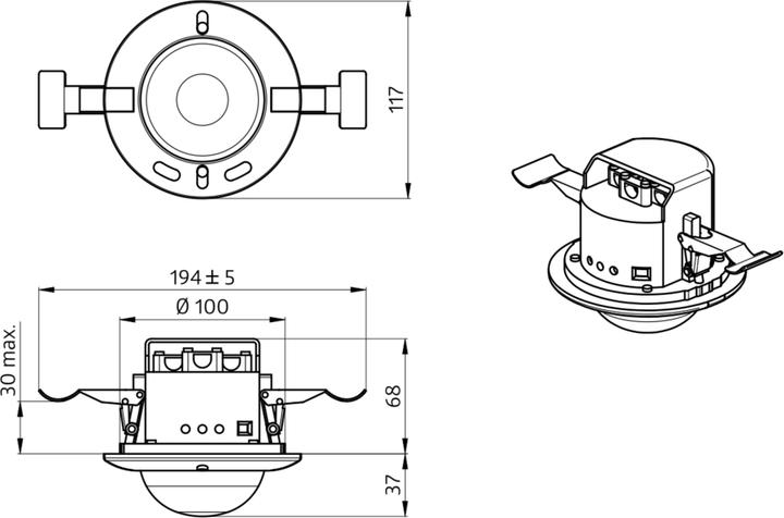 Produktbild BEG 92745 Präsenzmelder PD4-M-TRIO-DE (32 m)