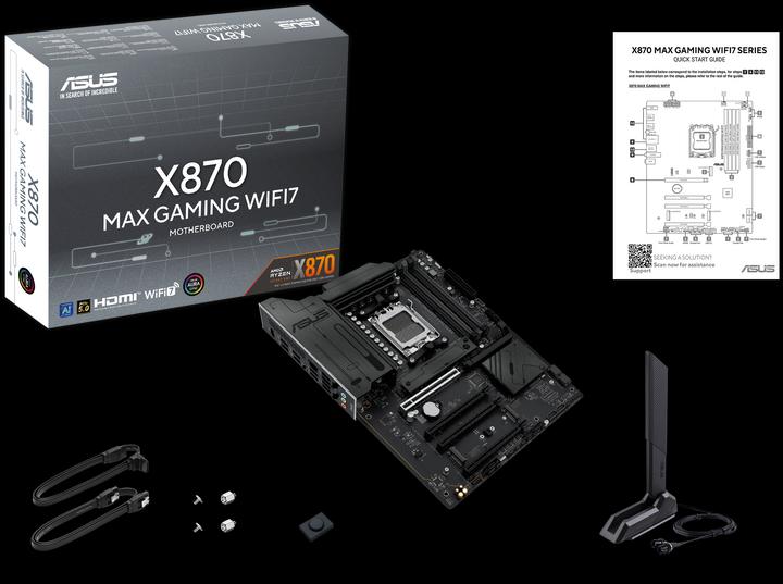 Produktbild ASUS X870 Max Gaming WIFI7 (AM5, AMD X870, ATX)
