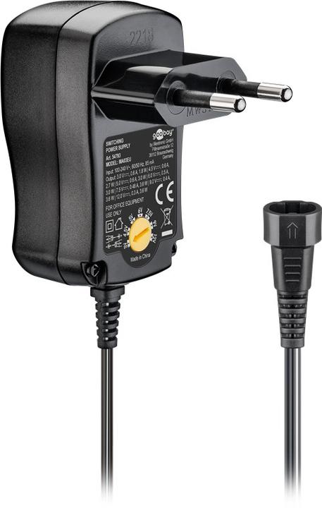 Actual product image Goobay 3 V - 12 V universal power supply