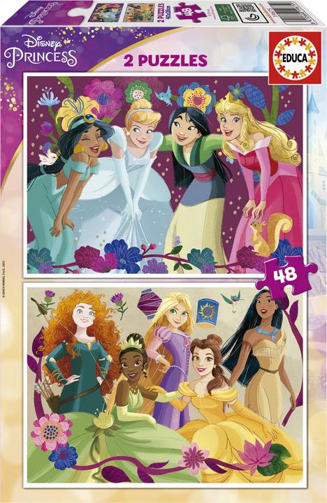 Actual product image Educa Disney Princess 2x48 Piece Puzzle (48 pieces)