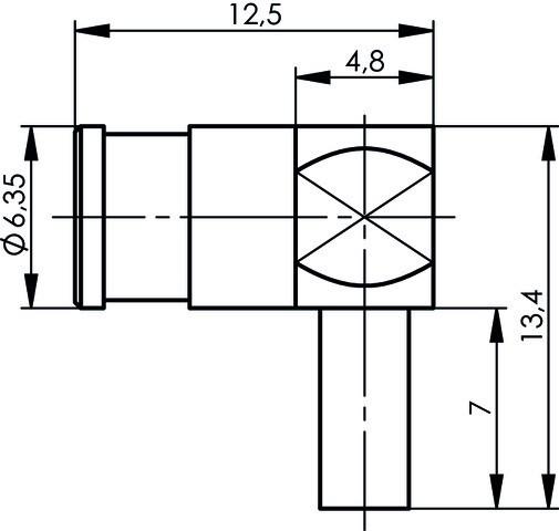 Immagine prodotto Telegärtner Presa connettore SMB, angolato 50 Ohm J01161A0091 1 pz.