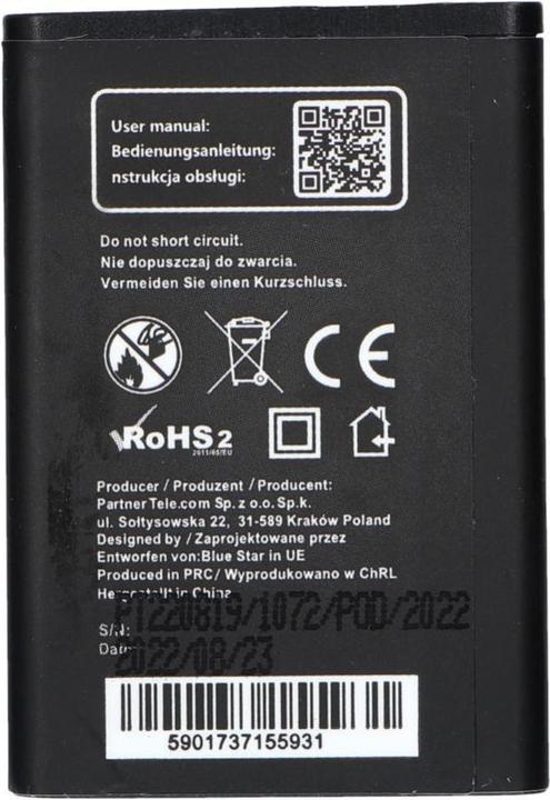 Image du produit Batterie Blue Star BLUE STAR PREMIUM pour SAMSUNG B2100 1100 mAh