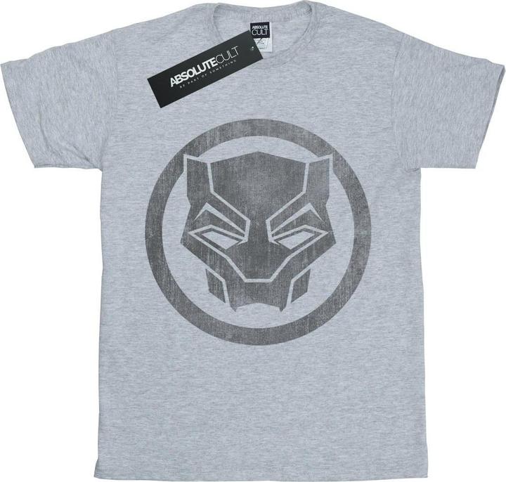 Jungen Black Panther Distressed Icon TShirt