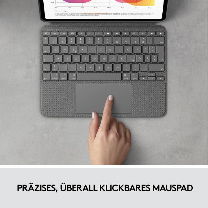 Image du produit Logitech Combo Touch (CH, iPad Air 2020 (4. Gen), iPad Air 2022 (5e génération))