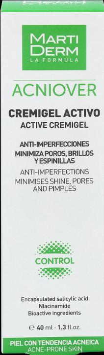 Energy Label Martiderm Acniover Anti-Imperfections Cream Gel (Foam, 40 ml)