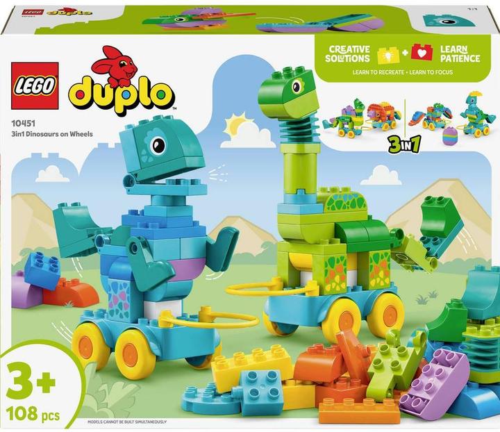 Immagine prodotto LEGO 10451 ® DUPLO® Dinos on wheels Set 3-in-1 (10451)