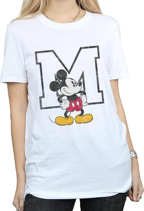 Actual product image Disney Womens/Ladies M Mickey Mouse Cotton Boyfriend T-Shirt (S)