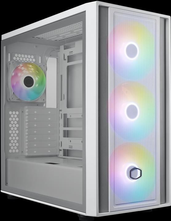 Actual product image Cooler Master MasterBox 600 White (mATX, ITX, ATX, E-ATX)