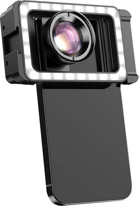 Apexel Mobile lens APL-HB100FL23 100mm macro with LED (black)