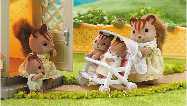 Actual product image Sylvanian Families Twin pushchairs