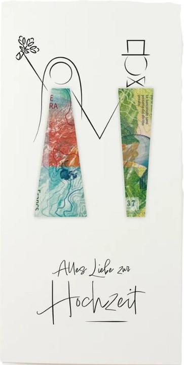 Produktbild Fidea Design Alles Liebe zur Hochzeit, Faltkarte für Geldgeschenke