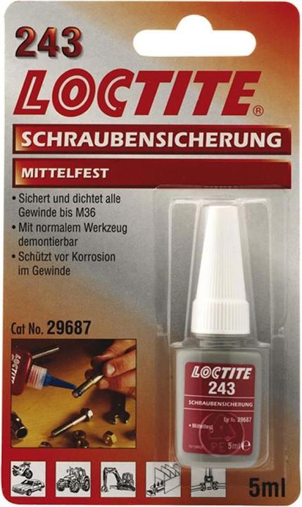 Immagine prodotto Loctite Blocco a vite 243 (20 g, 5 ml)