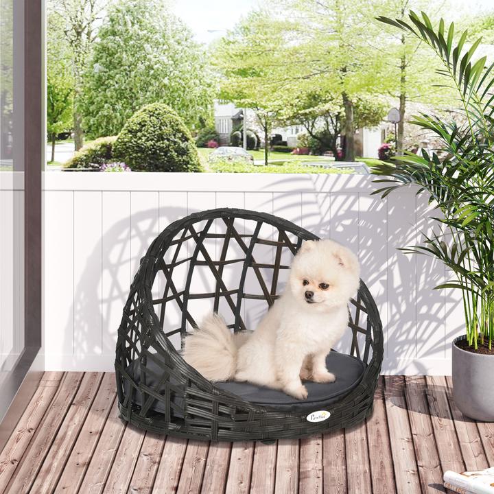 Produktbild PawHut Hundekorb mit Kissen (Katze, Hund)
