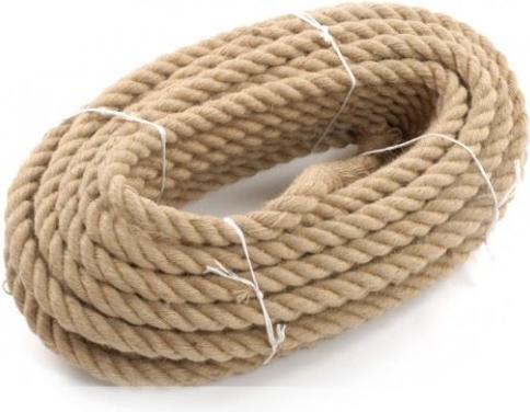 Produktbild Linotech Juteseil tauwerk Jute Jutegedrehtes Seil Natürliche Segel Hersteller Dekorativ Langlebig 3-schäftig (2 cm, 3.80 cm)