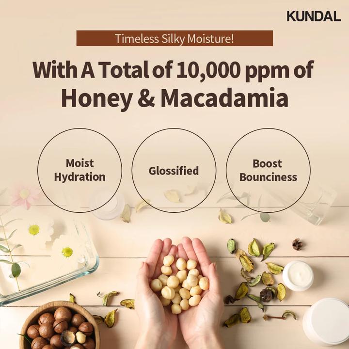 Immagine prodotto Kundal Honey and Macadamia Nature Shampoo Baby Powder 500ml (500 ml, Shampoo liquido)