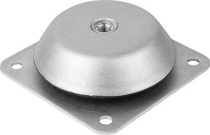 Kipp Maschinenfuss, K0687, Stahl, Form B