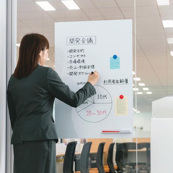 Image du produit NT Cutter Tableau blanc magnétique MagX Whiteboard 90 x 180 cm