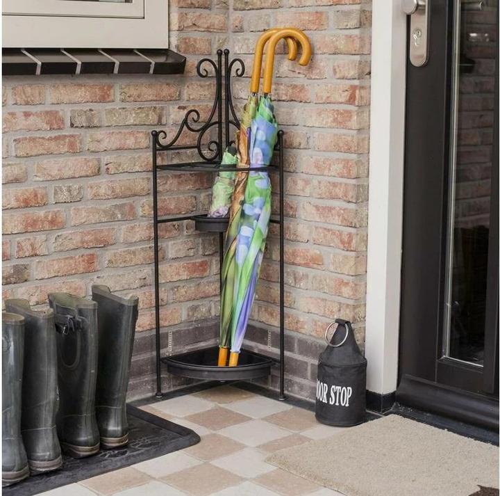 Produktbild Esschert Design Schirmständer 95.5 cm Schwarz (27 x 27 x 96 cm)