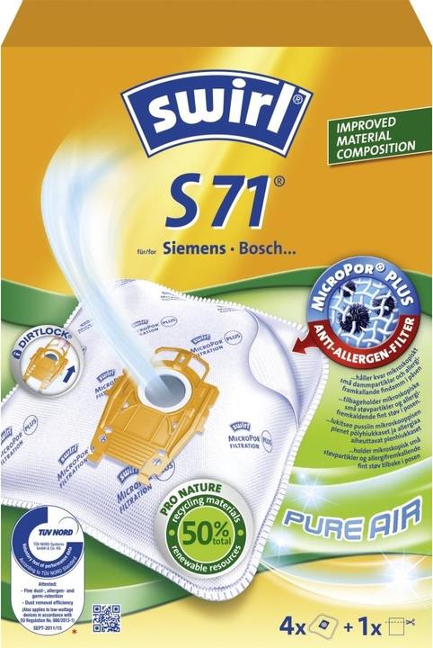 Image du produit JTI Staubsaugerbeutel S71 NOTE 3X4STK 3STK DFP (1 x)