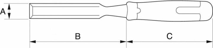 Produktbild Bahco Hohlbeitel mit gummiertem Griff, 10 mm (10 mm)