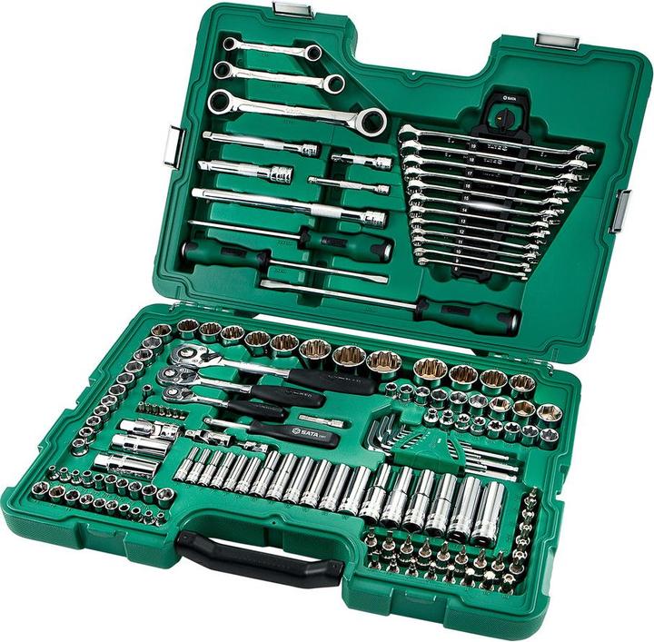 Immagine prodotto SATA Set di bussole 1/4, 3/8, 1/2" 150 pezzi metrici e imperiali