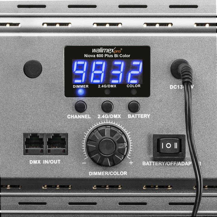 Actual product image Walimex Niova 600 Plus (Surface luminaire, Video light, Studio light)