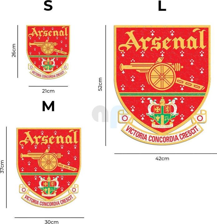 Produktbild Iconic Arsenal FC - Retro Logo - Holz Puzzle Grösse L (500 Teile) (500 Teile)