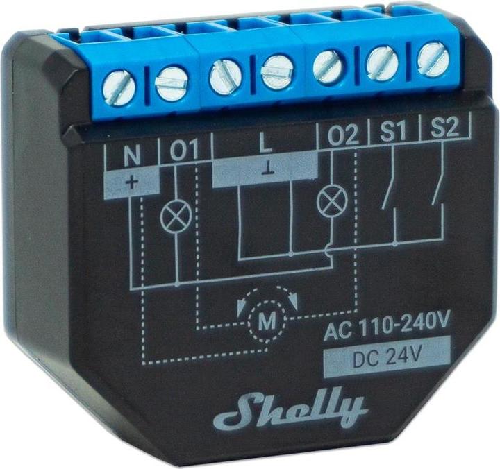 Productafbeelding Shelly WLAN schakelaar Actuator Plus 2PM WiFi-schakelaar (Schakelaandrijving)